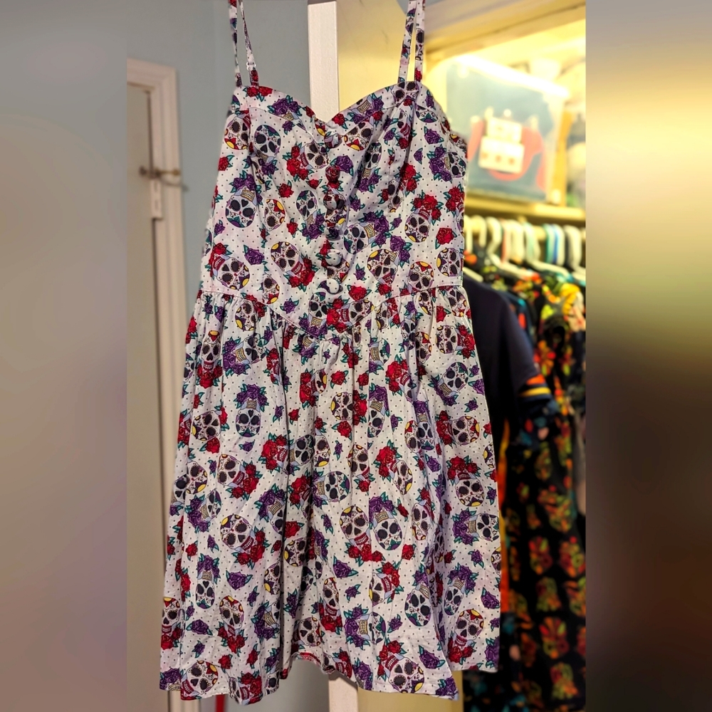 Hell Bunny Sugar Skull Dress Size Medium